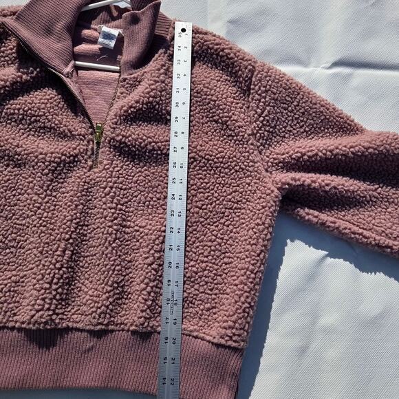 For the Republic pinkish tall neck sweater worth 1/4 zip up womens size L - Picture 5 of 5